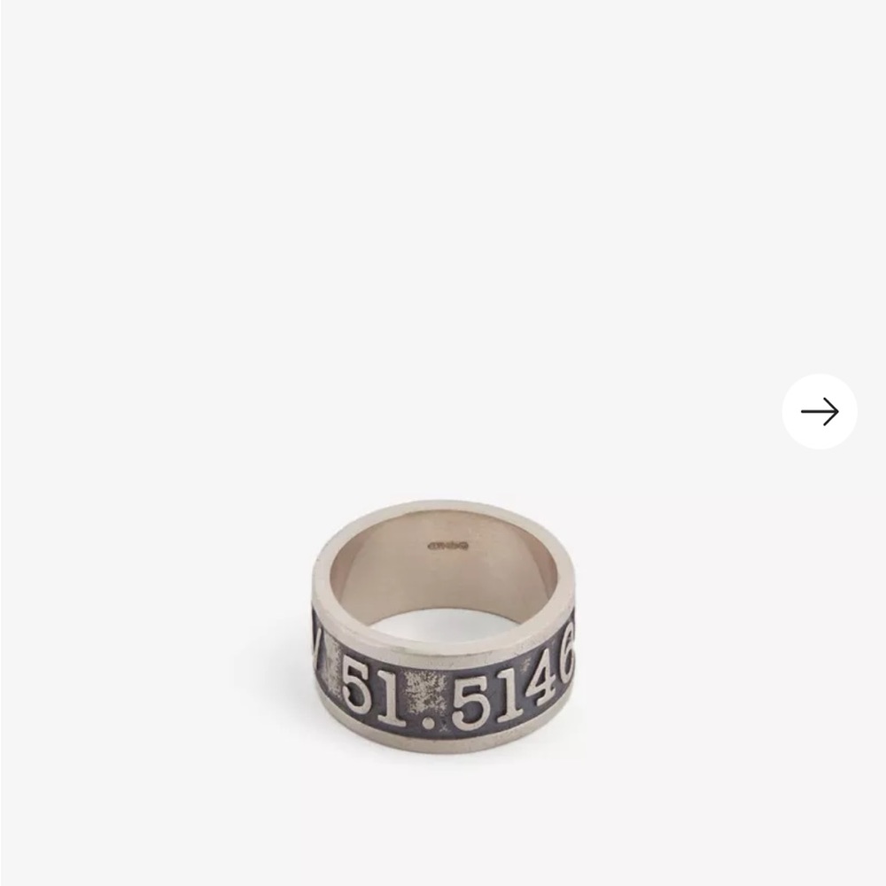 SERGE DENIMES
Co-ordinates sterling silver ring